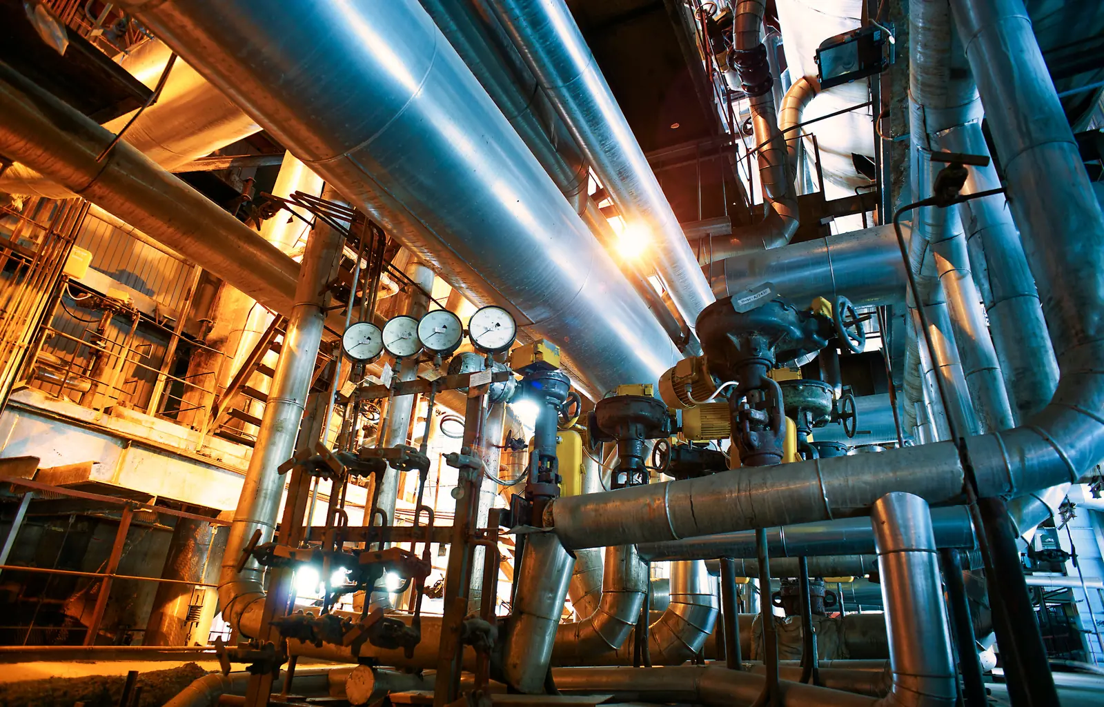 Process plant piping and heat transfer equipment