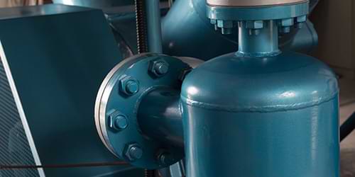 Industrial refrigeration plant room with secondary loop pipework