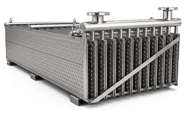 Mueller Temp-Plate embossed heat transfer panel assembly